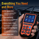 Nilight YM529 Smart Wireless OBD2 Scanner with Wireless Update - Professional Car Diagnostic Tool with 2.8 Inch IPS Screen - Auto Code Reader for Check Engine Light & Wireless Update, 1996-2026 Vehicles, view 3