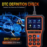 Nilight YM529 Smart Wireless OBD2 Scanner with Wireless Update - Professional Car Diagnostic Tool with 2.8 Inch IPS Screen - Auto Code Reader for Check Engine Light & Wireless Update, 1996-2026 Vehicles, view 6