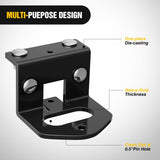 Nilight Zero Turn Lawn Mower Hitch with Bolts Versatile Chain Slot for IKON X, IKON XL, ZT-X, ZT-XL OEM Replacement #71514900 Heavy Duty Steel Black, view 3