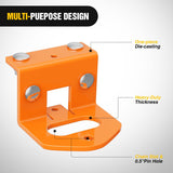 Nilight Zero Turn Lawn Mower Hitch with Bolts Versatile Chain Slot for IKON X, IKON XL, ZT-X, ZT-XL OEM Replacement #71514900 Heavy Duty Steel Orange, view 4