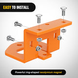 Nilight Zero Turn Lawn Mower Hitch with Bolts Versatile Chain Slot for IKON X, IKON XL, ZT-X, ZT-XL OEM Replacement #71514900 Heavy Duty Steel Orange, view 5