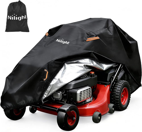 Nilight Zero Turn Mower Cover 76 Inch, Waterproof Lawn Mower Cover | Fits Mowers up to 76 InchL x 47 InchW x 47 InchH, 420D Heavy Duty Fabric, All-weather & UV Protection