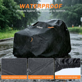 Nilight Zero Turn Mower Cover 76 Inch, Waterproof Lawn Mower Cover | Fits Mowers up to 76 InchL x 47 InchW x 47 InchH, 420D Heavy Duty Fabric, All-weather & UV Protection, view 4