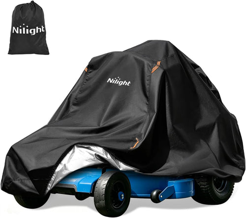 Nilight Zero Turn Mower Cover 80 Inch, Waterproof Lawn Mower Cover | Fits Mowers up to 80 InchL x 62 InchW x 55 InchH, 420D Heavy Duty Fabric, All-weather & UV Protection