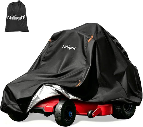 Nilight Zero Turn Mower Cover 92 Inch, Waterproof Lawn Mower Cover | Fits Mowers up to 92 InchL x 64 InchW x 55 InchH, 420D Heavy Duty Fabric, All-weather & UV Protection