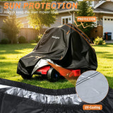 Nilight Zero Turn Mower Cover 92 Inch, Waterproof Lawn Mower Cover | Fits Mowers up to 92 InchL x 64 InchW x 55 InchH, 420D Heavy Duty Fabric, All-weather & UV Protection, view 5