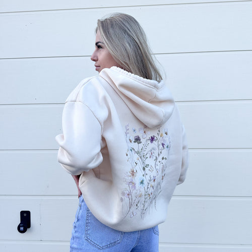 Nordic Peace Abby Floral Print Hoodie