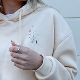 Nordic Peace Abby Floral Print Hoodie, view 4