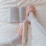 Nordic Peace Alicia Plush Striped Slippers, view 3