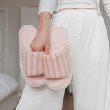 Nordic Peace Alicia Plush Striped Slippers, view 4