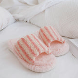 Nordic Peace Alicia Plush Striped Slippers, view 5