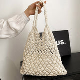 Nordic Peace Amara Chic Crochet Tote Bag, view 3
