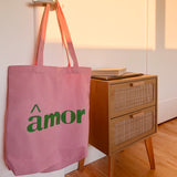 Nordic Peace Amor Canvas Tote Bag, view 5