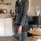 Nordic Peace Ana Satin Sleepwear Pajama Set, view 6