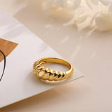 Nordic Peace Aud Twisted Minimalist Rings, view 4