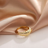 Nordic Peace Aud Twisted Minimalist Rings, view 5