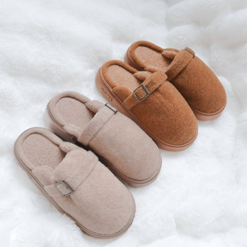 Nordic Peace Ava Fuzzy Platform Slippers