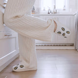 Nordic Peace Avocado Plush Slippers, view 5