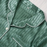 Nordic Peace Ivy Short Satin Sleepwear Pajama Set, view 4
