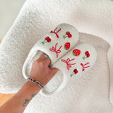 Nordic Peace Berry & Bow Slippers, view 2