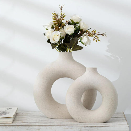 Nordic Peace Bloom Handmade Ceramic Vase