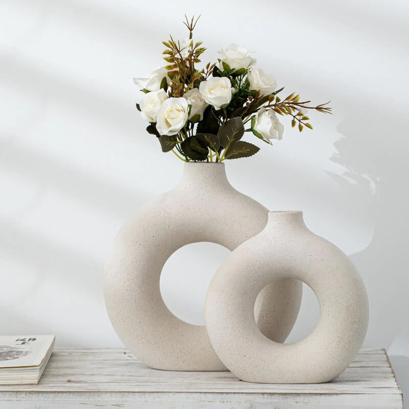 Nordic Peace Bloom Handmade Ceramic Vase