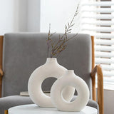 Nordic Peace Bloom Handmade Ceramic Vase, view 5