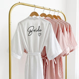 Nordic Peace Bridal Party Satin Robe, view 2