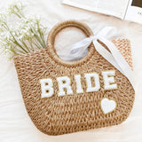 Nordic Peace Bride Woven Tote Bag, view 2