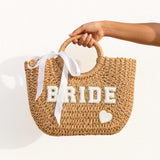 Nordic Peace Bride Woven Tote Bag, view 3