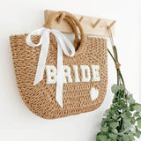 Nordic Peace Bride Woven Tote Bag, view 4
