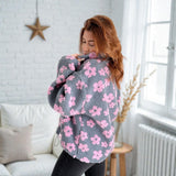 Nordic Peace Camille Blossom Fleece Sweater, view 2