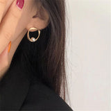 Nordic Peace Cilla Minimalist Pearled Earrings, view 4