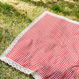 Nordic Peace Classic Gingham Picnic Blanket, view 2