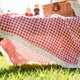 Nordic Peace Classic Gingham Picnic Blanket, view 5