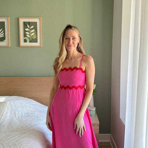 Nordic Peace Coastal Maxi Summer Dress