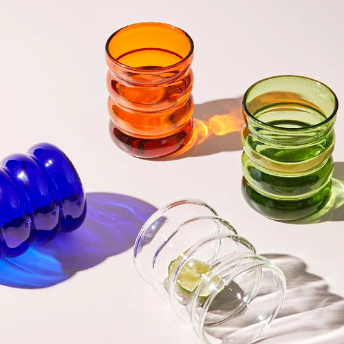 Nordic Peace Colorful Bubble Glass Cups