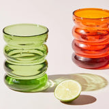 Nordic Peace Colorful Bubble Glass Cups, view 4