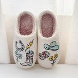 Nordic Peace Cowgirl Charm Plush Slippers, view 5
