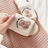 Nordic Peace Cozy Bear Slippers, view 4