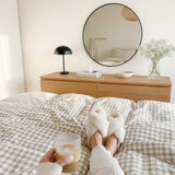 Nordic Peace Cozy Gingham Bedding Set, view 2
