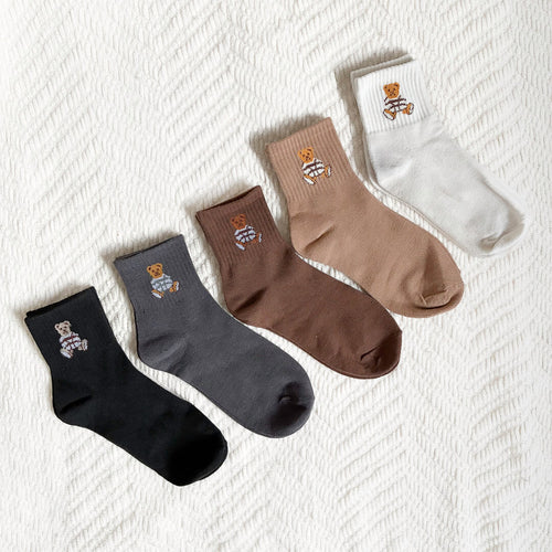 Nordic Peace Cozy Teddy Bear Socks Pack