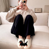 Nordic Peace Dachshund Slip-on Slippers, view 2