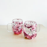 Nordic Peace Dried Flower Glass Mug, view 4
