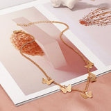 Nordic Peace Elea Gold Butterfly Pendent, view 3