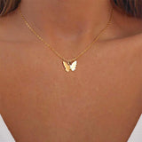 Nordic Peace Elea Gold Butterfly Pendent, view 4