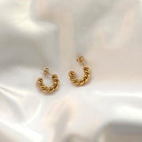 Nordic Peace Elie Minimalist Earrings, view 2