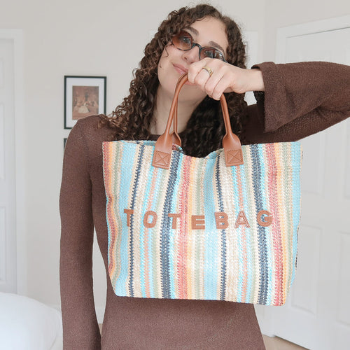 Nordic Peace Elise Striped Tote Bag