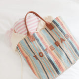 Nordic Peace Elise Striped Tote Bag, view 5