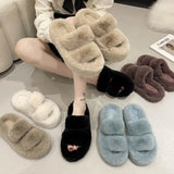 Nordic Peace Ella Faux Fur Women's Slides Sandals, view 6